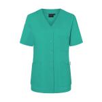 KARLOWSKY Essential | Damen Kurzarm-Kasack (smaragdgrün) KS63
